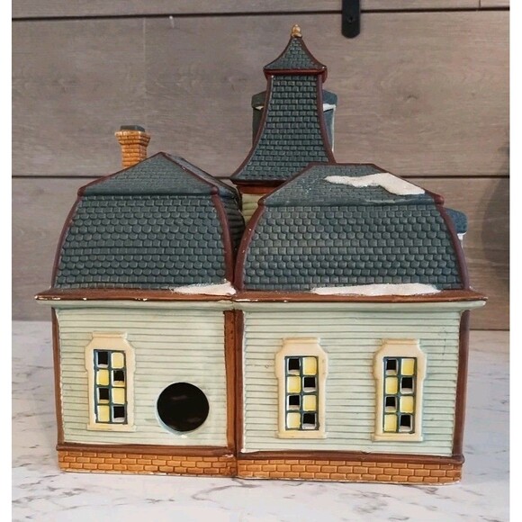 Trim A Home Lighted Ceramic Christmas Village Farm House by Walmart No Light - Picture 8 of 13